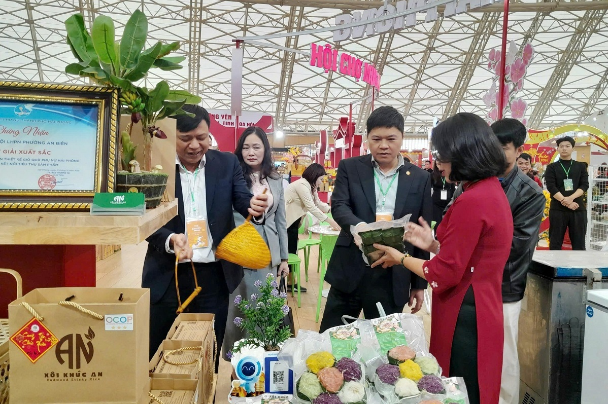 Lan toả giá trị OCOP Hải Phòng tại Hội chợ mùa Xuân lần thứ nhất năm 2026